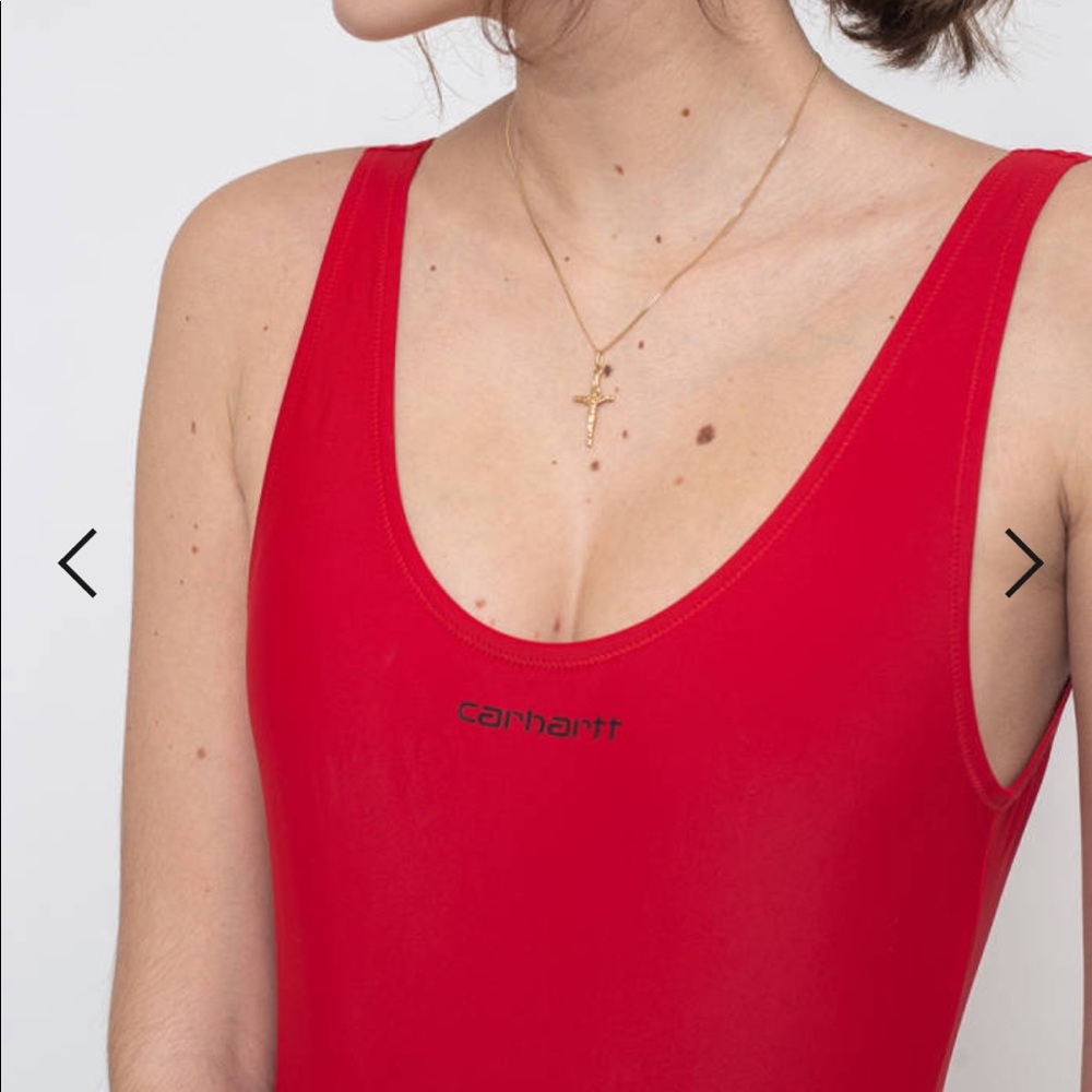 Carhartt WIP Script Swimsuit, Red